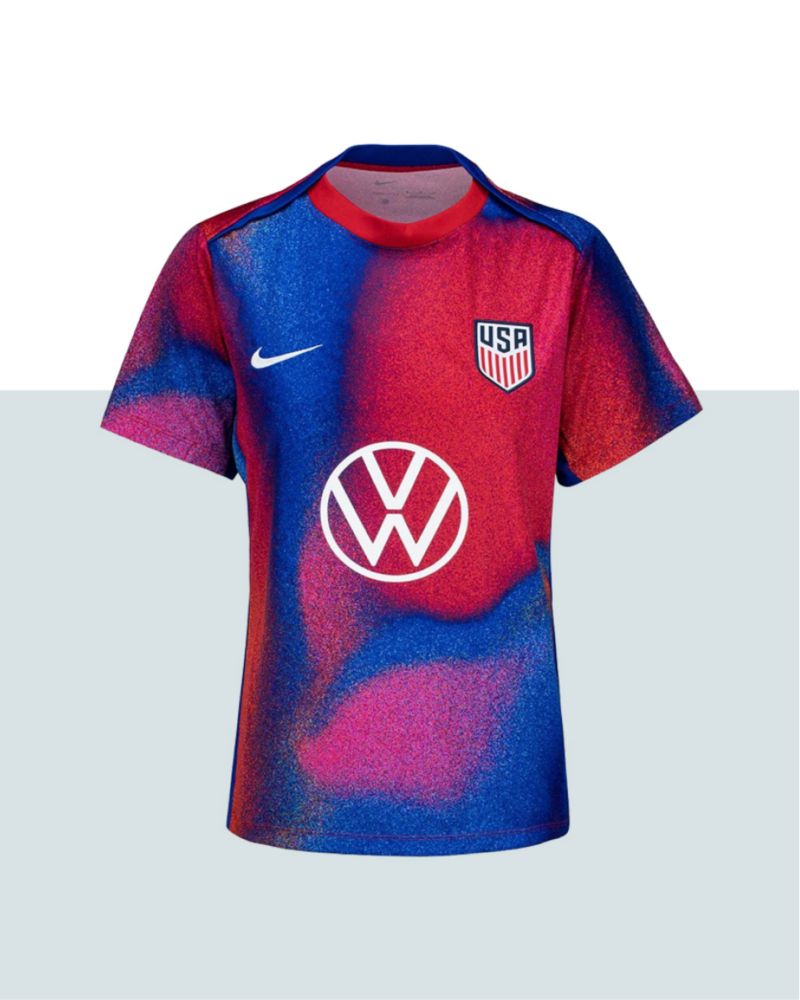 Camiseta de fútbol de EE. UU. patrocinada por VW.